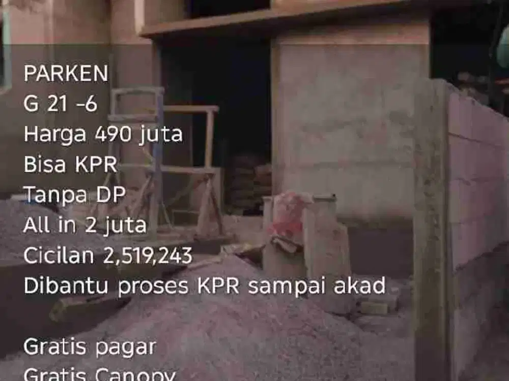 RUMAH SIAP HUNI TANPA DP