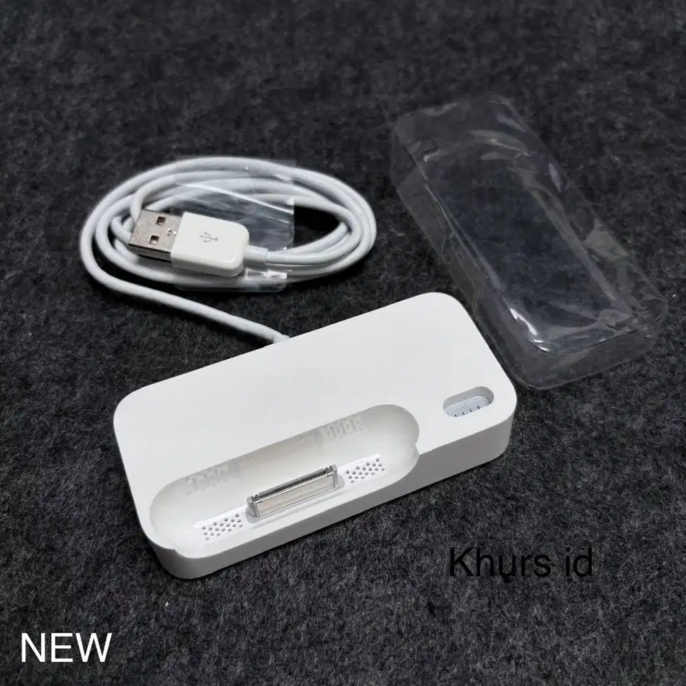 apple dual dock 30pin 2007 original rare nos - docking iphone ipod