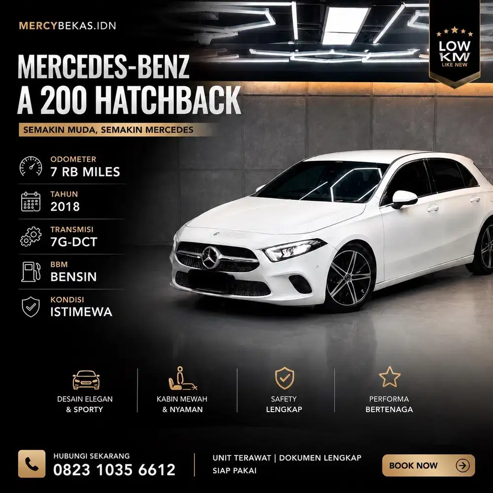 Odo 7 rb Mercedes Benz A200 Hatchback 2018