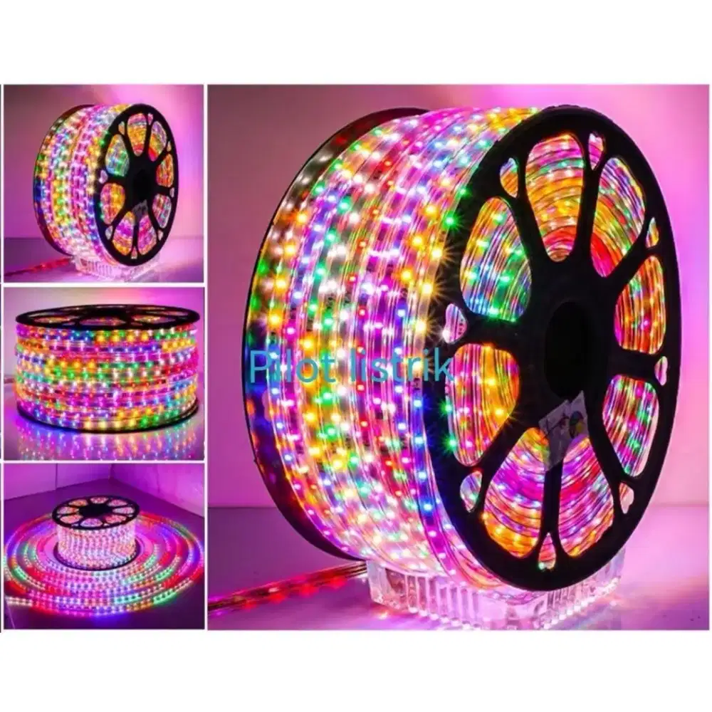 Lampu LED strip RGB warna warni 100m