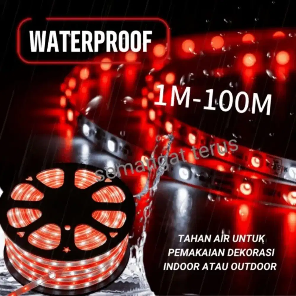 Lampu LED strip selang Merah Putih 100m