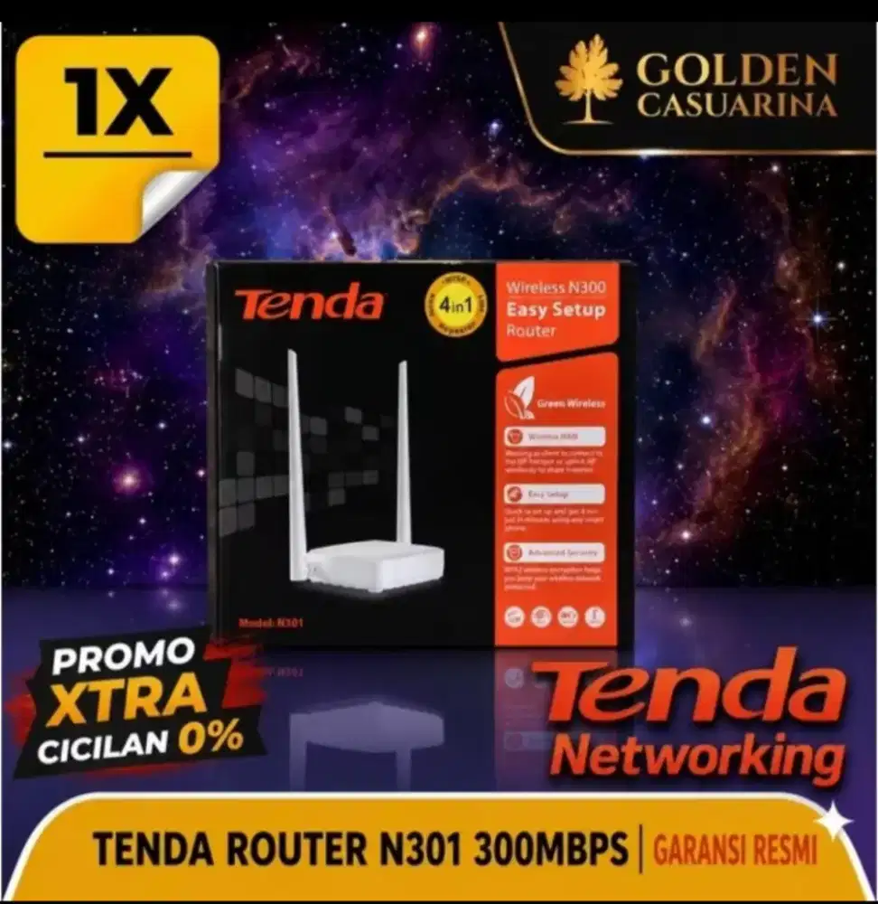 Wireless N300 easy setup router (Tenda)
Quick Installation Guide