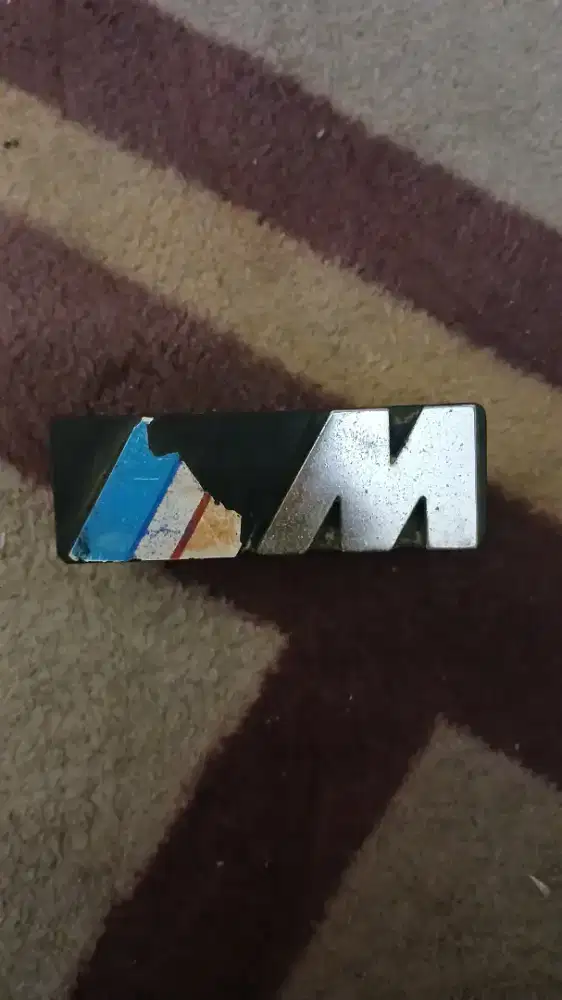 BMW 3 E30 Front Grille M Letter Emblem Badge OEM Part Number