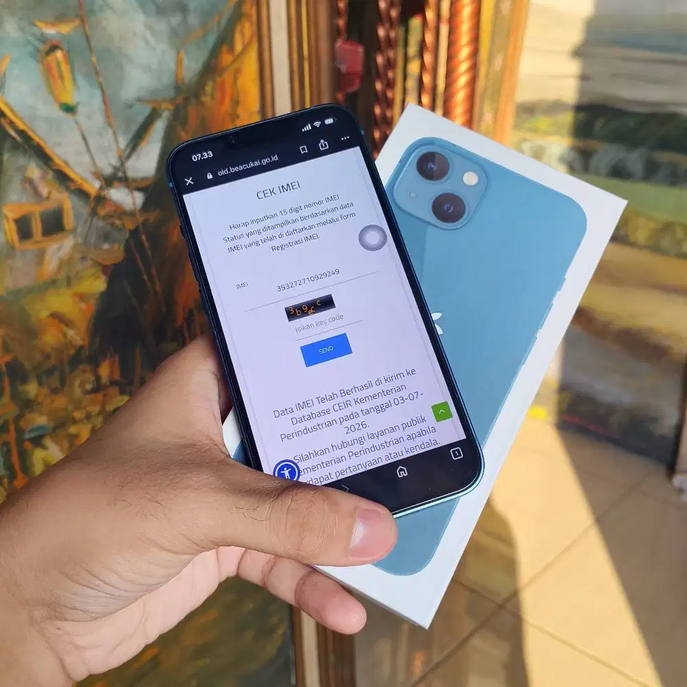 IPHONE 13 256GB RESMI BEACUKAI