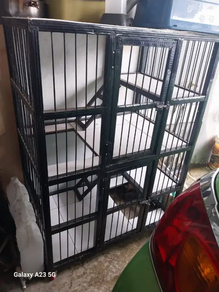 Kandang 2 pintu almunium