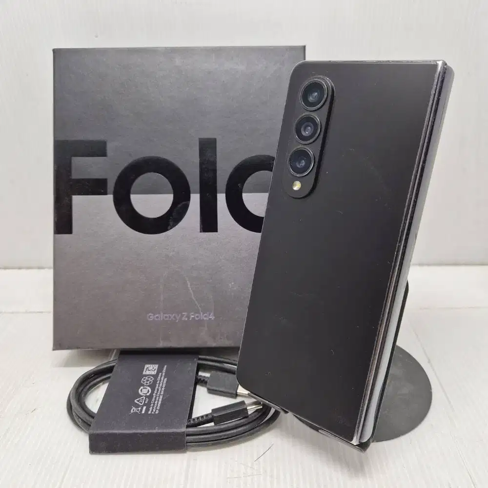 TERMURAH! FULLSET SAMSUNG GALAXY Z FOLD 4 5G 12/256 BLACK  NO MINUS
