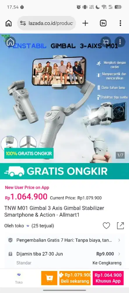 Lelang Gimbal Murah