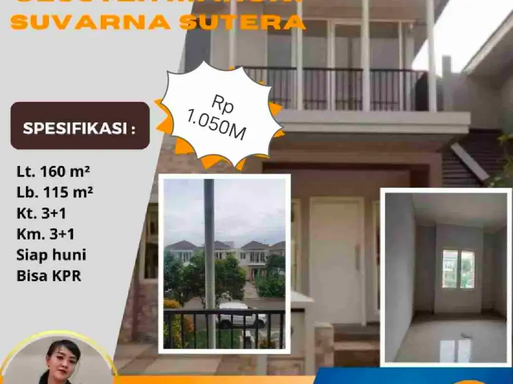 Jual Cepat Cluster Mahoni Lt. 160/115 Suvarna Sutera Cikupa Tangerang