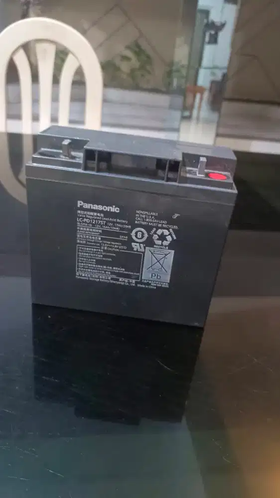 Jual aku second 80 % ,Panasonic 12 V 20 A