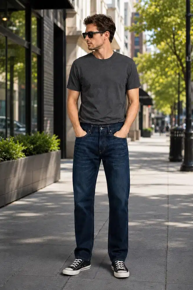 LEVI'S L0T 701S STRAIGHT FIT DARKBLUE VINTAGE JEANS
