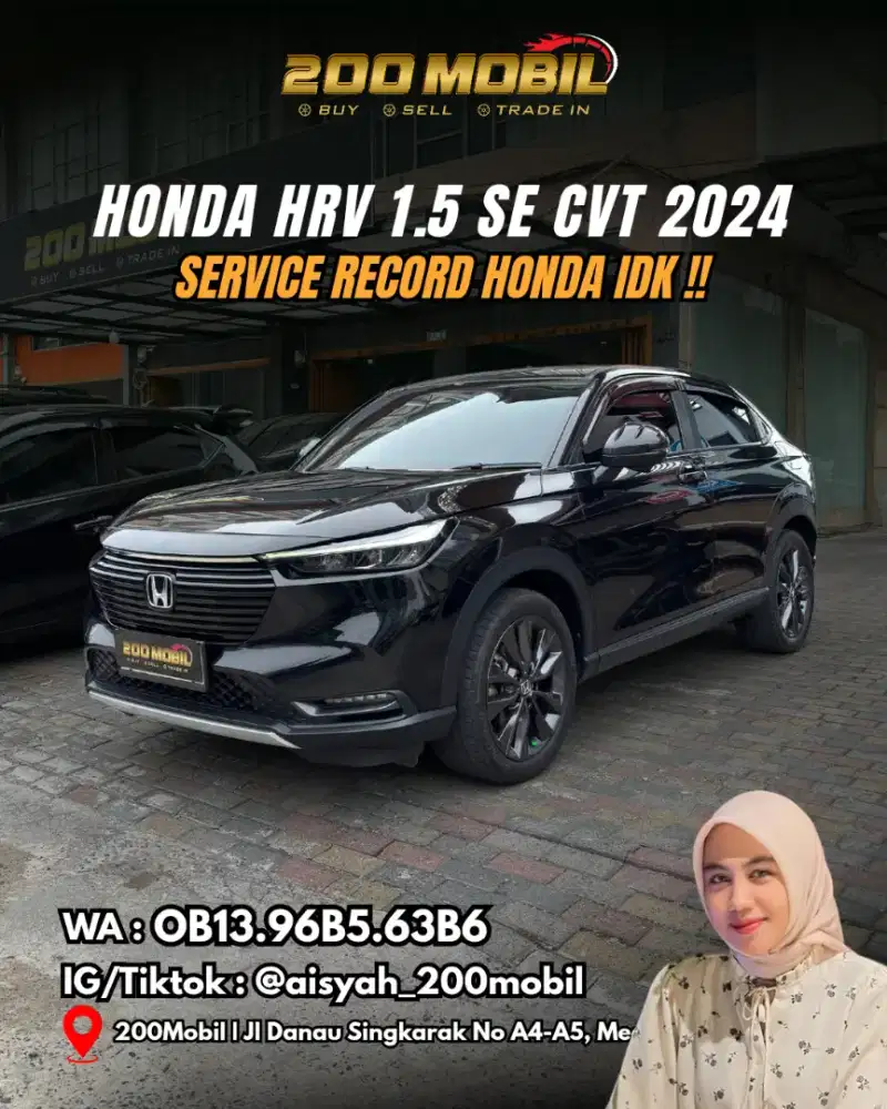 Honda HRV 1.5 SE Cvt 2024 Bensin