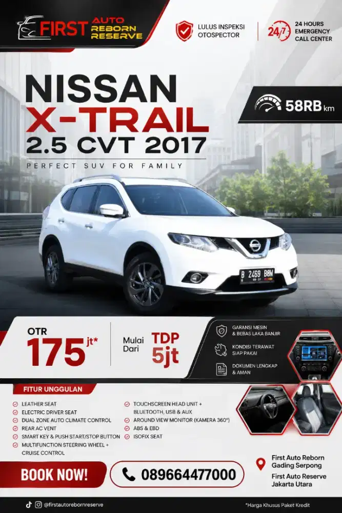 Nissan Xtrail 2.5 CVT 2017
