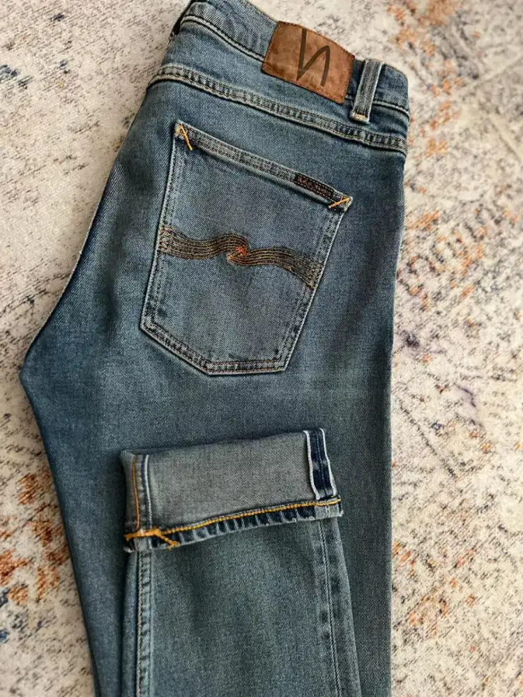 Nudie Lean Dean Heavy Worn Selvdege momotaro levis