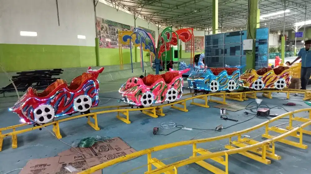 Kereta Lantai Minicoaster 4 Gerbong siap Jalan Langsung dari Produsen