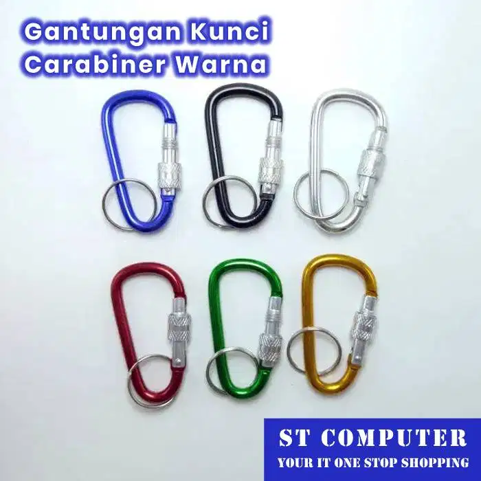 Gantungan Kunci Carabiner Warna