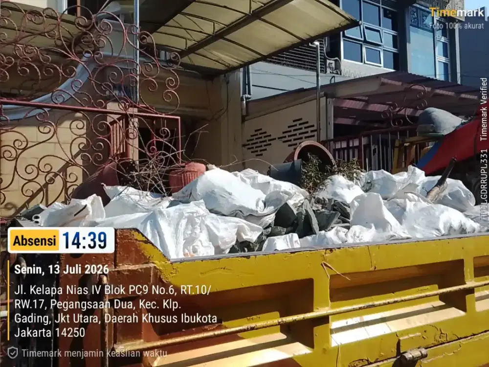Jasa buang puing tanah