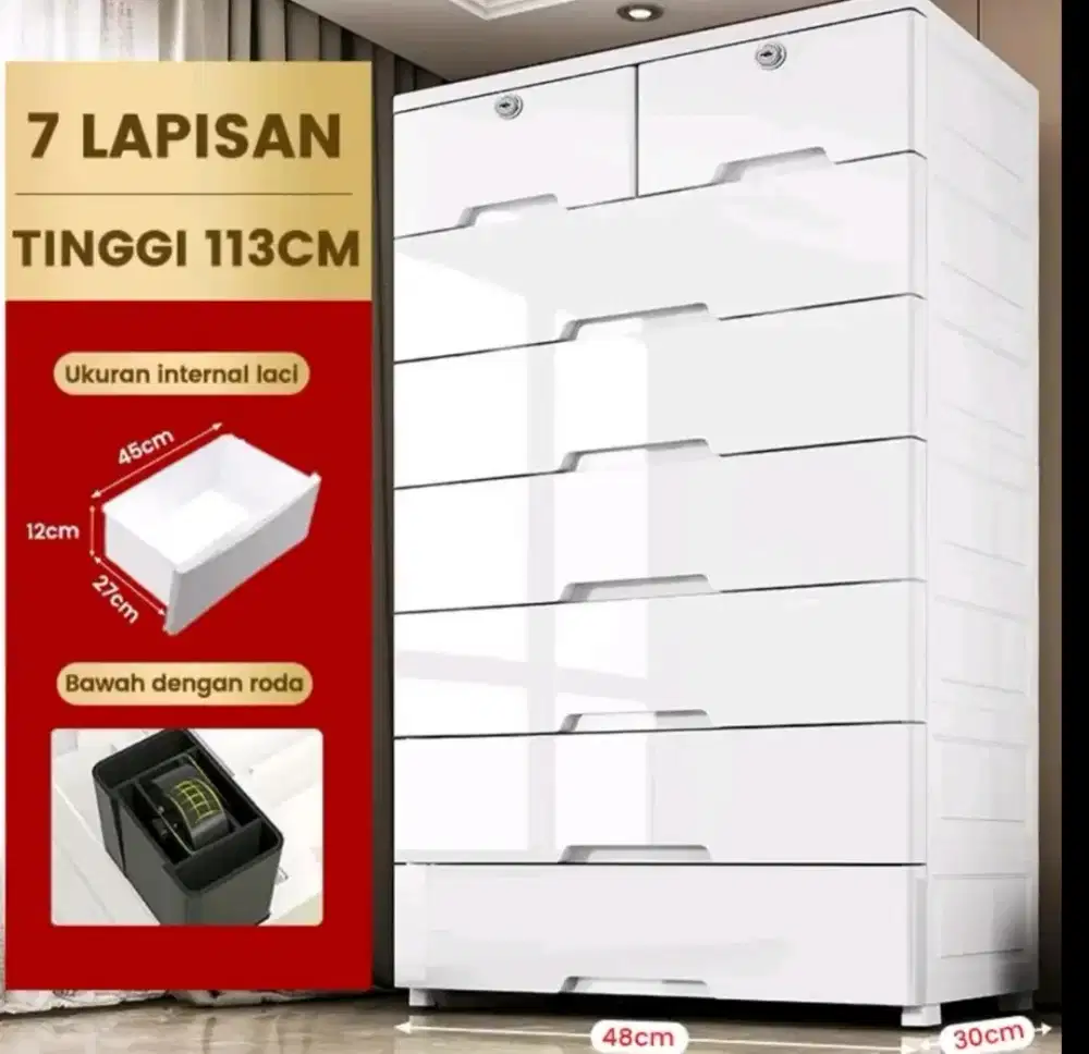 Lemari plastik merk i home