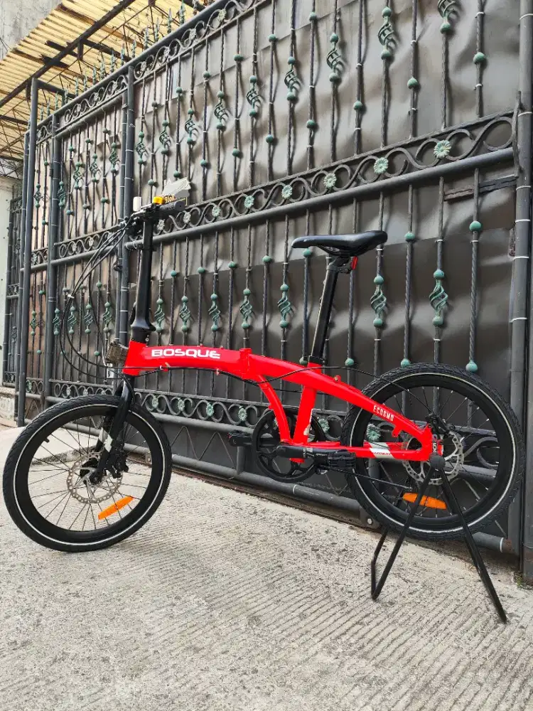 Sepeda Lipat Element Ecosmo 20 inch Frame Alloy rem hidrolik mulus