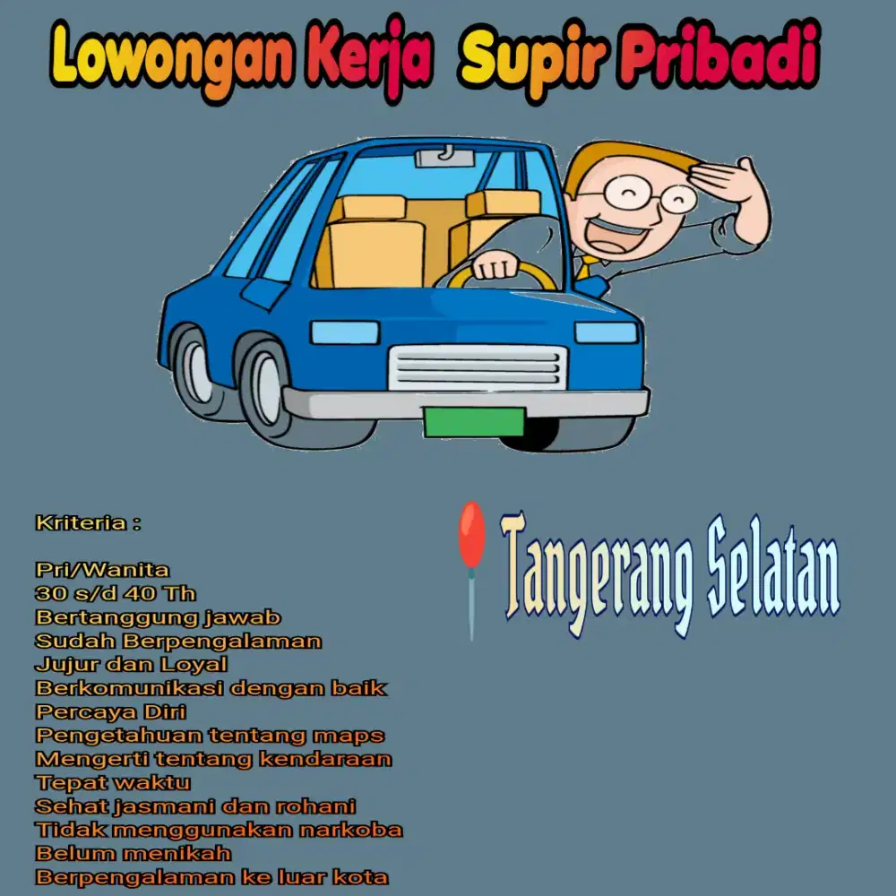 Lowongan Driver