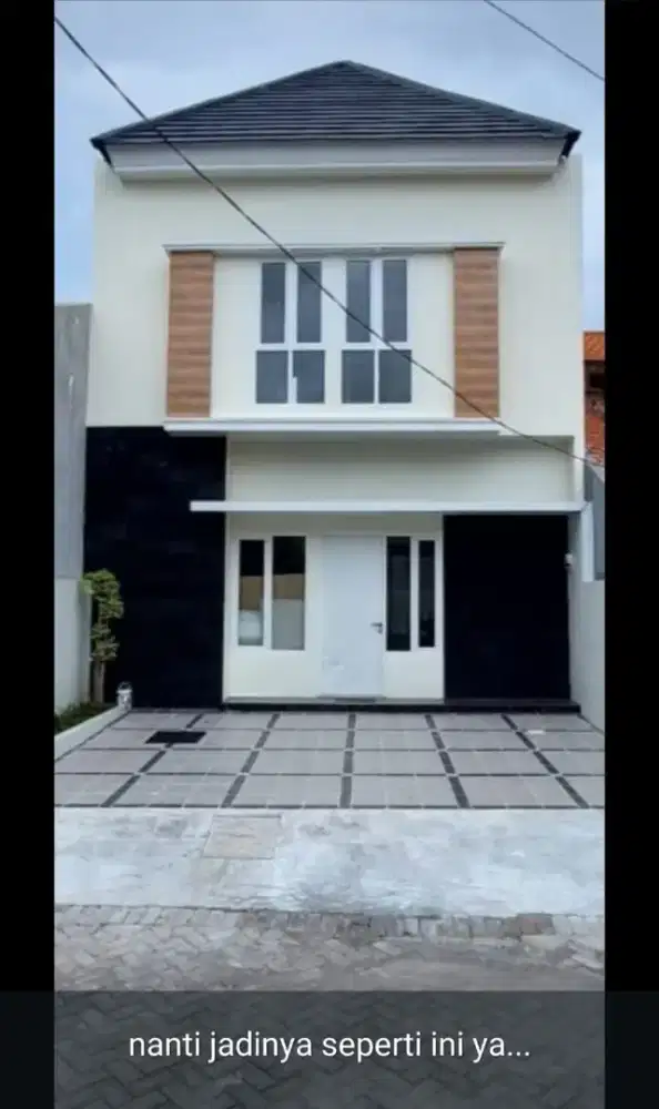 Rumah baru 2 lantai ada 2 unit