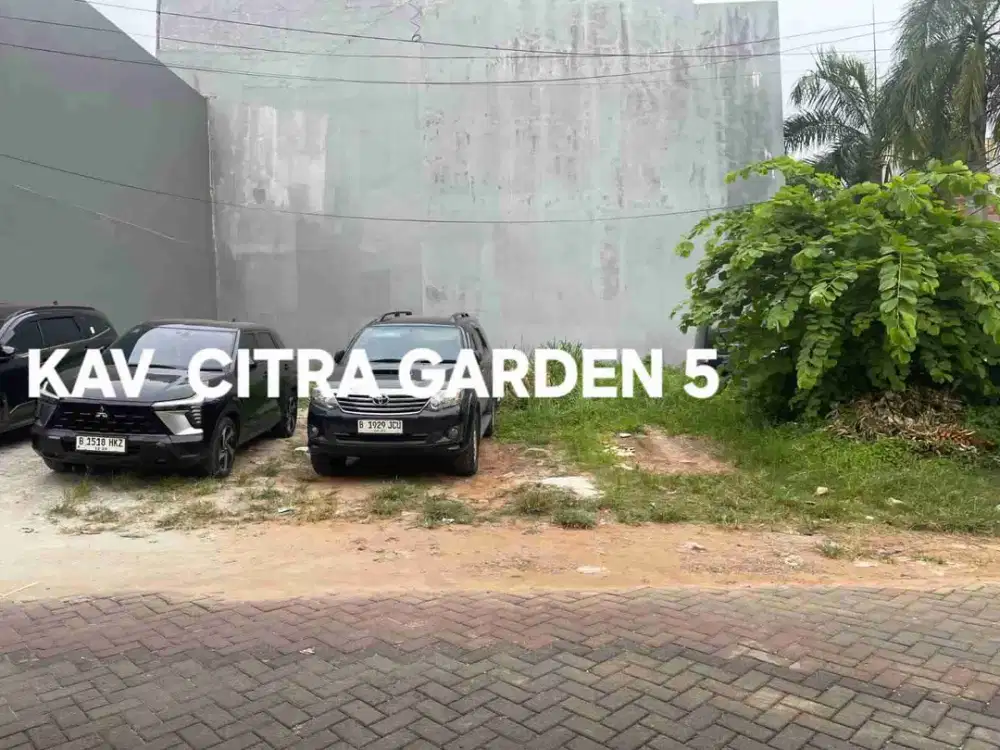 Dijual Kavling Citra Garden 5 , 6.5 x18, 119 m2,bisa kpr, hdp utara