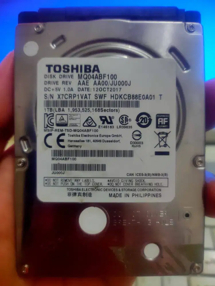 HDD LAPTOP TOSHIBA 1TB [FULL GAMES LAPTOP/PC]
