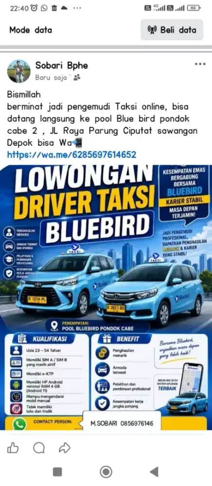 Lowongan driver