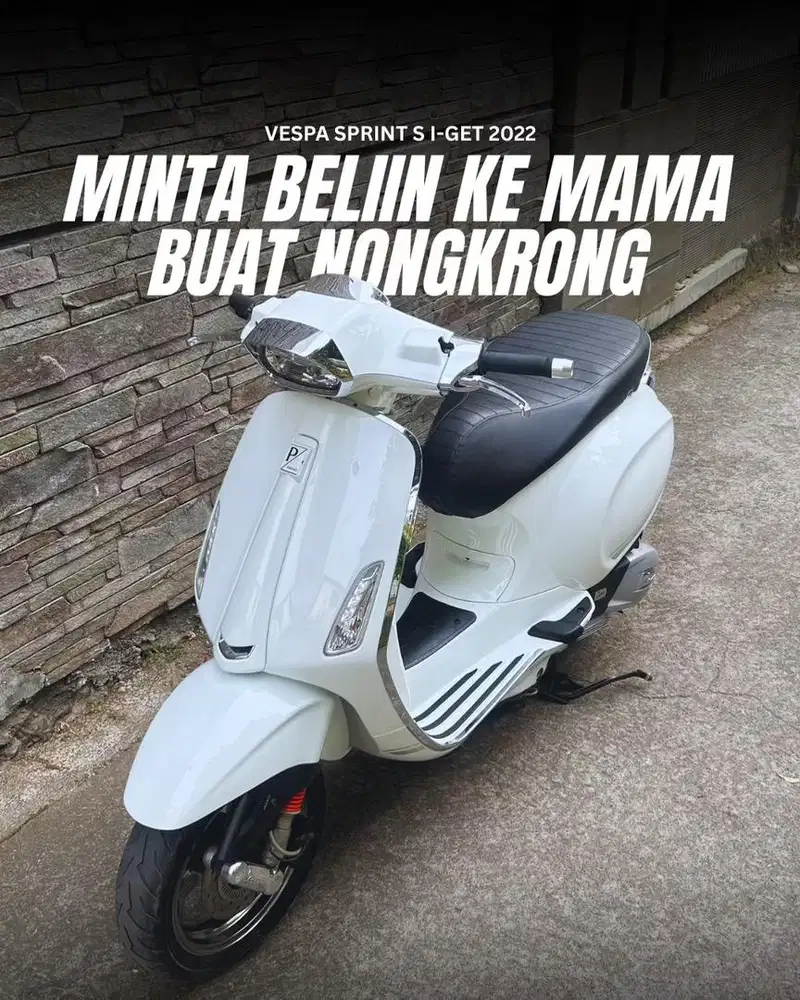 Vespa Sprint S I-get ABS 2022 White Innocenza