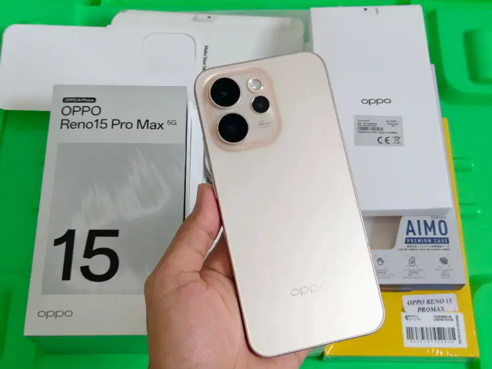 Oppo Reno 15 Pro Max 12/512GB Fullset Mulus
Plus Bonus