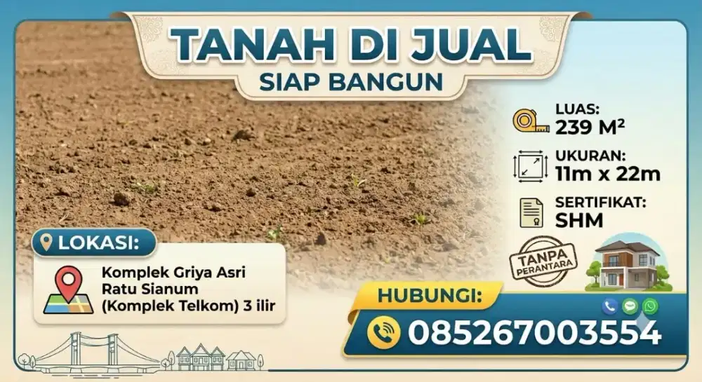 Di jual tanah siap bangun
