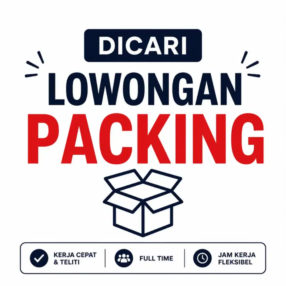 Dicari kerja packing online shop