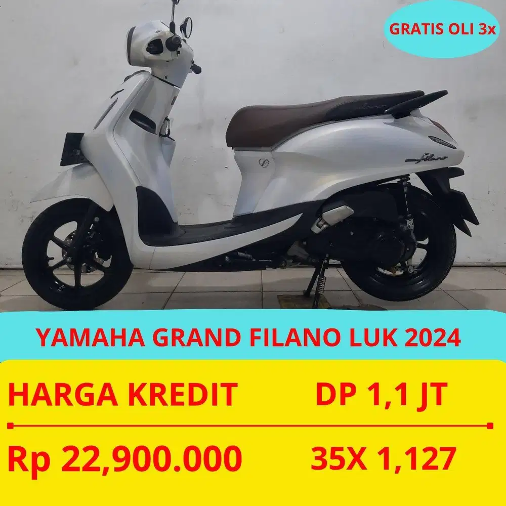 YAMAHA GRAND FILANO LUK 2024 DP MURAH 1,1 JUTA GUYS