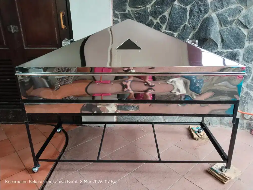 Klakat Kukusan Besar 150×60 Stainless