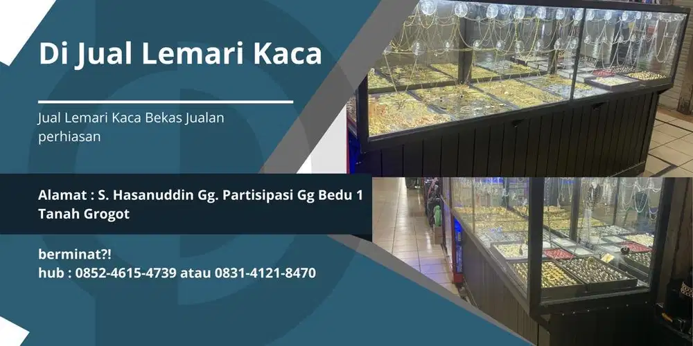 Jual Lemari Kaca Bekas Jual Perhiasan