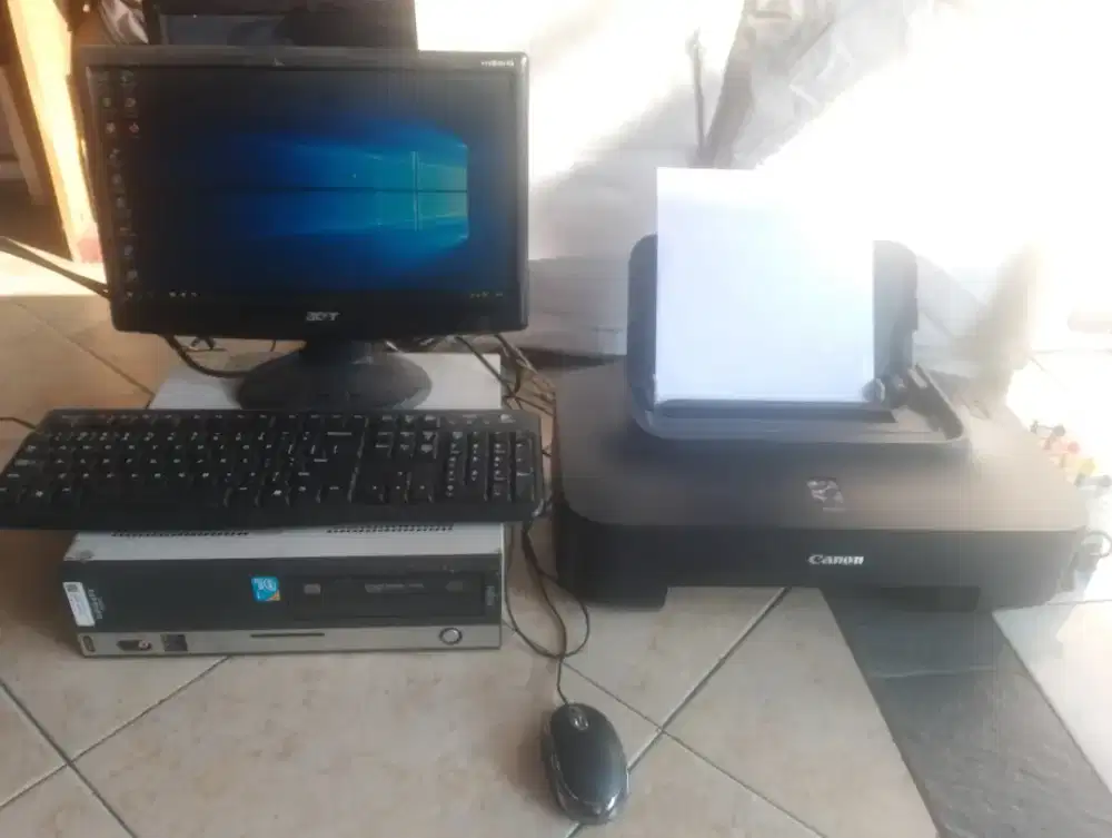 Printer Canon ip2770 + komputer siap pakai