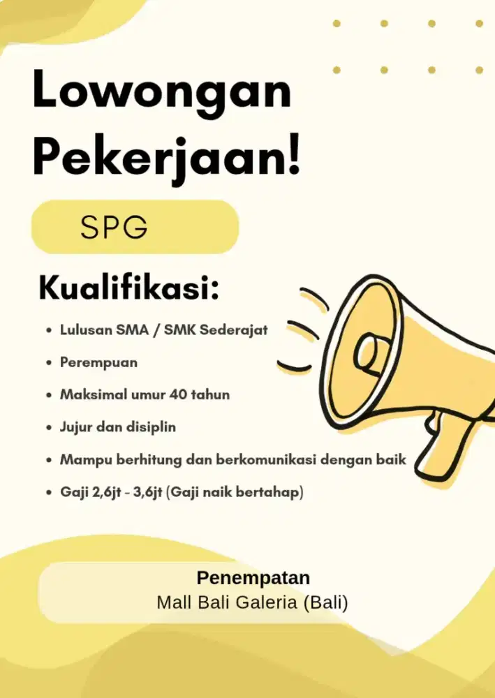 SPG AKSESORIS DI BALI