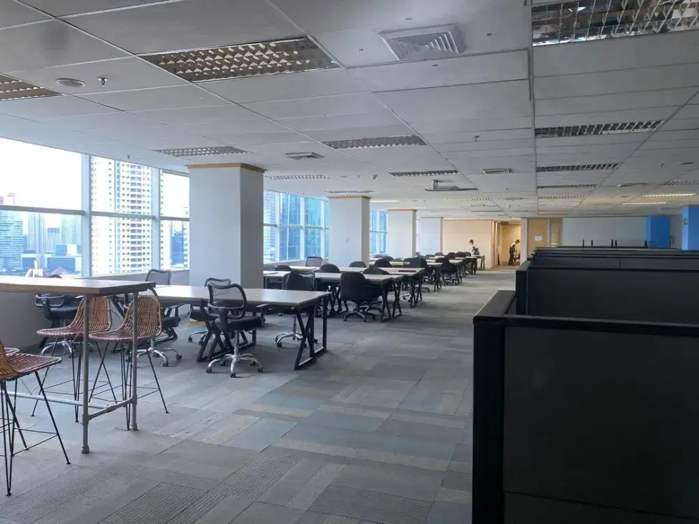 Sewa Kantor 605 m2 Furnish di Menara Caraka Mega Kuningan, Hrg Affordable