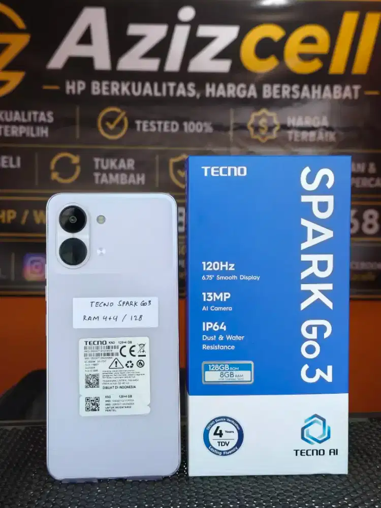 TECNO SPARK GO 3 RAM 4+4/128
