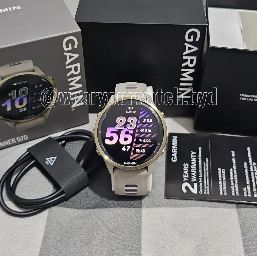 Garmin Forerunner 970 Frenchgray Like New