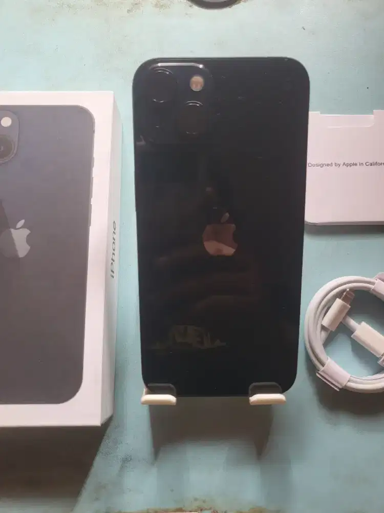 Iphone 13 128gb black inter fullset mulus all operator normal semua
