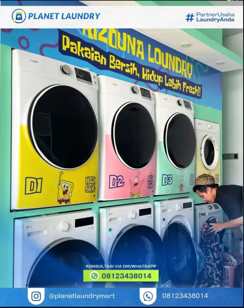 PAKET USAHA LAUNDRY KILOAN FOGGIA LG BEST SELLER