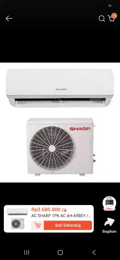 Dijual AC masih mulus dan normal