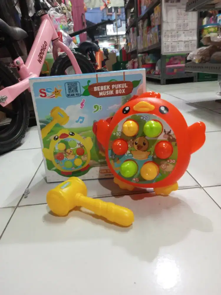 Mainan Anak Pukul bebek baterai