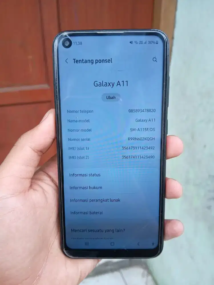 Samsung galaxy A11 ram 3/32