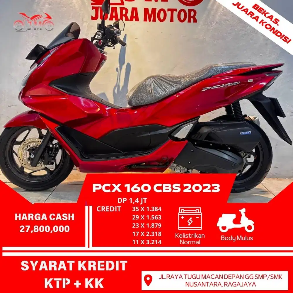 PCX 160 CBS 2023 KONDISI ISTIMEWA UNIT SIAP PAKAI NO PR NO KENDALA