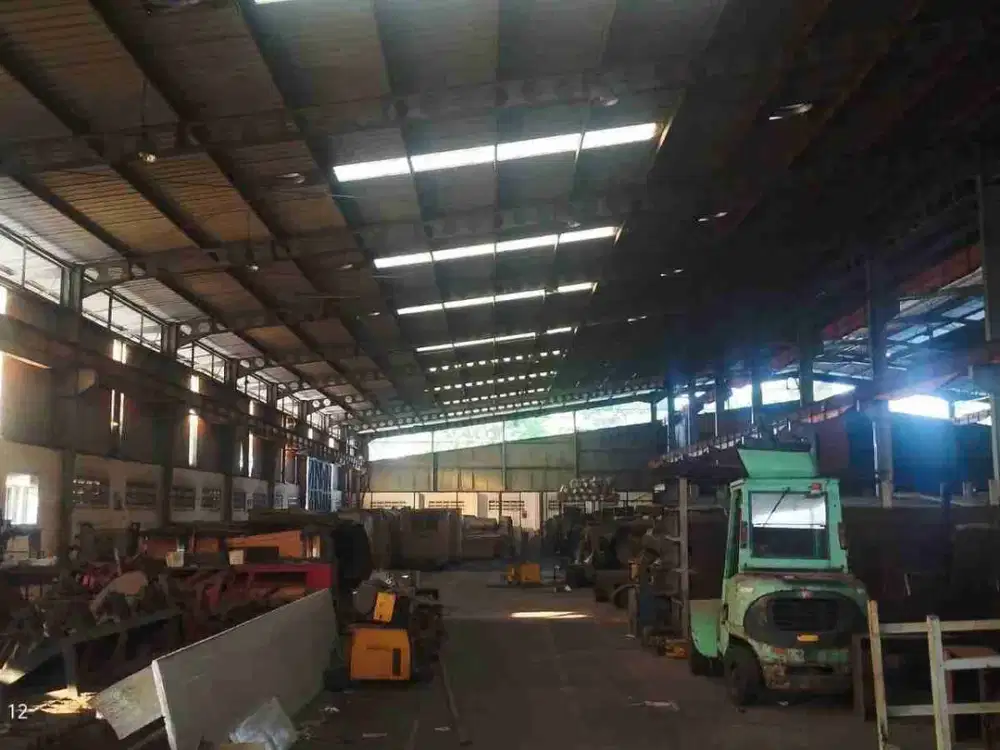 Gudang+kantor ex pabrik LT 12780 LB 6339 murah 65 M di kawasan Jababeka cikarang