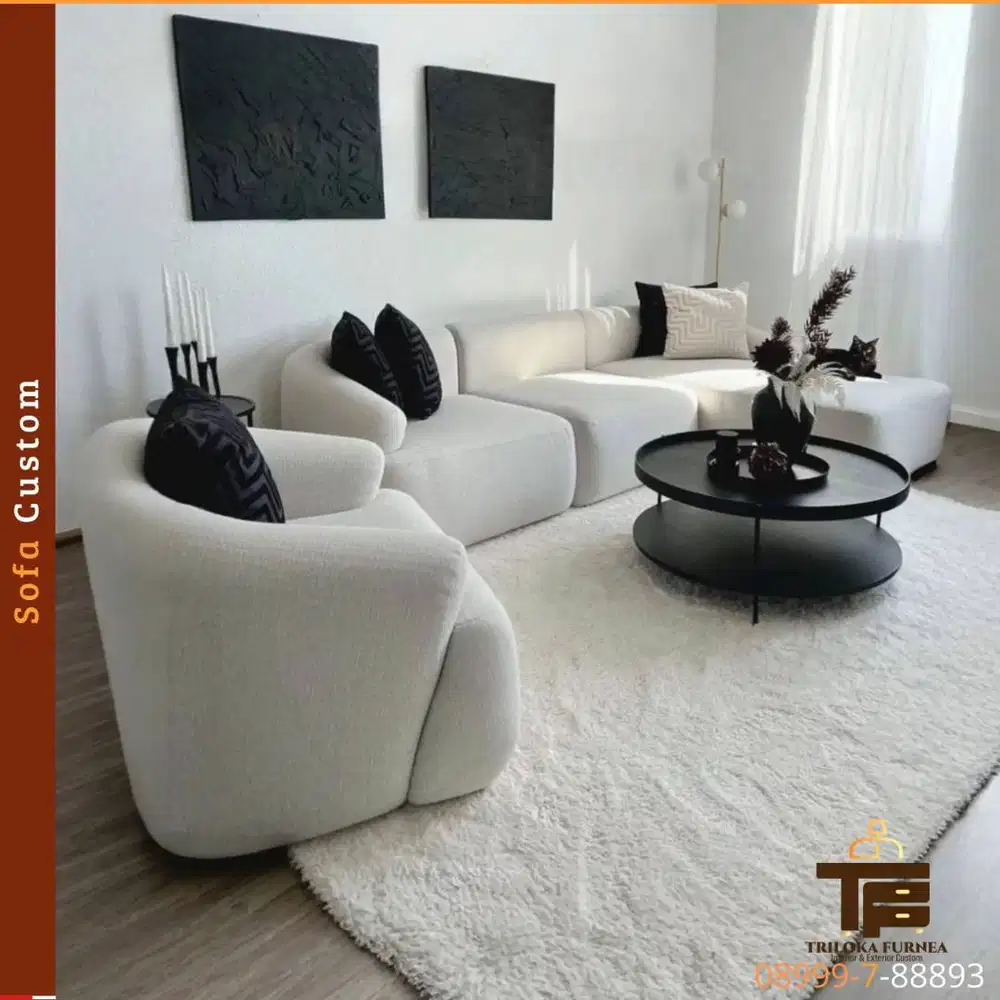 Sofa Ruang Tamu Mewah Custom | Desain Sesuai Impian Anda