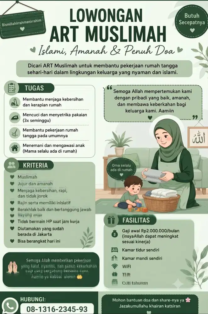 ART Muslimah Amanah, Menginap