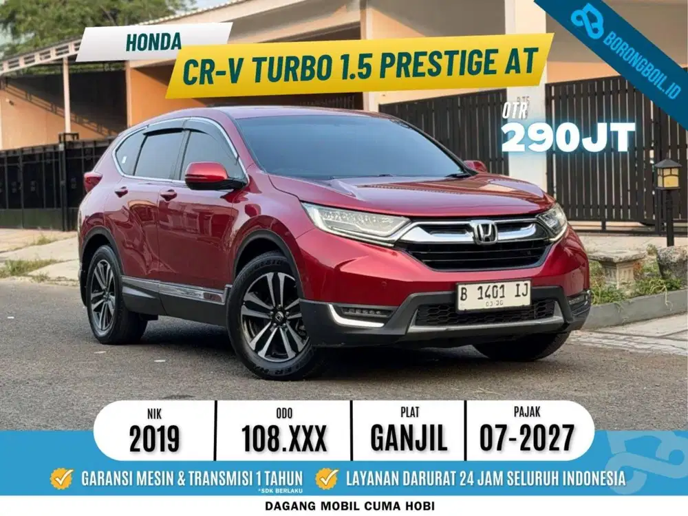 TERMURAHH Honda Crv 1.5 Turbo Prestige AT 2019 Merah