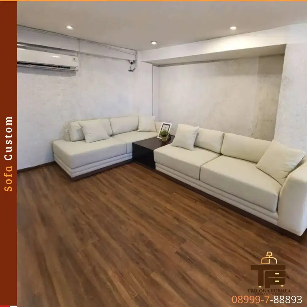 Sofa Custom Eksklusif | Rangka Kokoh & Busa Premium